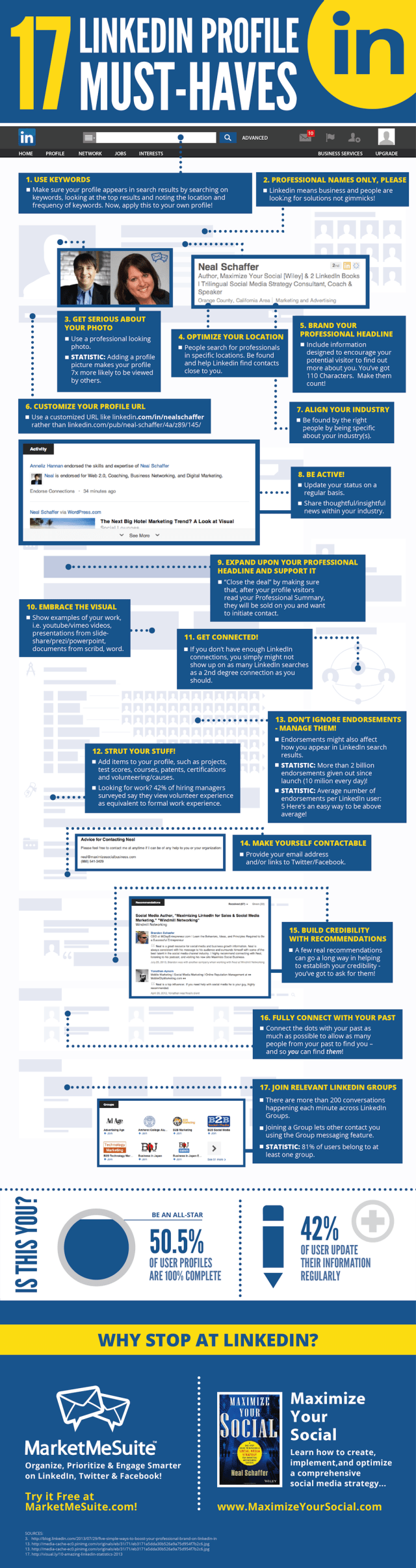 17-tips-for-a-perfect-linkedin-profile-summary-infographic