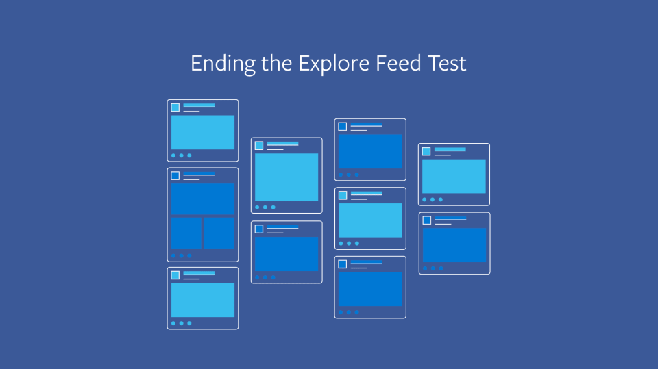 Facebook ends the explore Feed Test