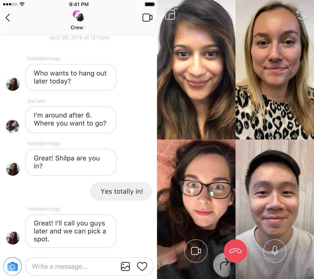 to minimize the video so that you can still scroll or even chat with other friends while being online with the ones you ve initiated the chat with - instagram online chat